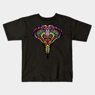 Mosaic Cobra: Harlequin King Kids T-Shirt